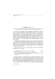 R. alpinum L. R. uva-crispa L. 2. Escallonia Mutis ex L. fil.* Árboles o