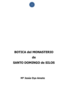 BOTICA del MONASTERIO de SANTO DOMINGO de SILOS
