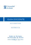 asignatura botánica - Universidad de Alcalá