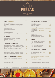 acompañamientos 6 porciones tartas saladas 8 porciones