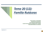 Familia Rutáceas - Escuela Técnica superior de Ingeniería