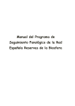 Manual del Programa de Seguimiento Fenológico