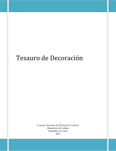 Tesauro de Decoración - Consejo Nacional de Patrimonio Cultural