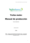 Yerba mate: Manual de producción