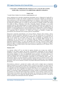 Causa de pudrición del cogollo - Sociedad Ecuatoriana de la