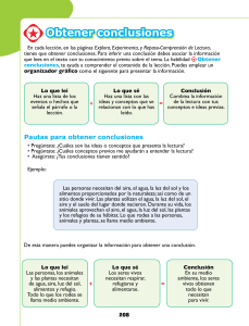 Pautas para obtener conclusiones