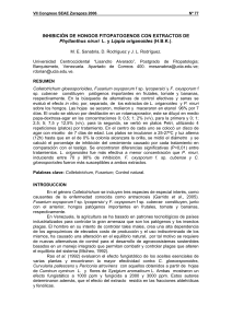 INHIBICIÓN DE HONGOS FITOPATOGENOS CON EXTRACTOS DE