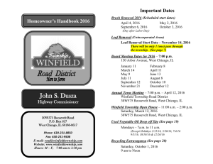 WHEN: Brush pick-up begins the first Mondays of April, May