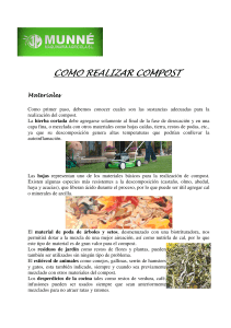 COMO REALIZAR COMPOST COMO REALIZAR COMPOST
