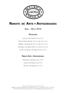 REMATE DE ARTE Y ANTIGÜEDADES - Bullrich, Gaona, Wernicke