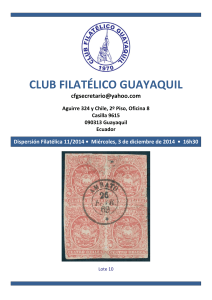 SUBASTA. - Club Filatelico Guayaquil