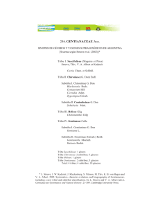 246. GENTIANACEAE Juss.