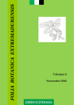 FOLIA BOTANICA EXTREMADURENSIS, Vol. 8 (XI-2014)
