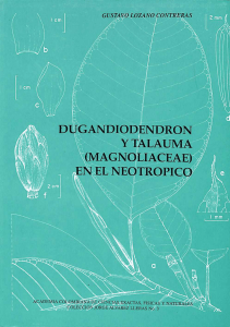 (magnoliaceae)i - Academia Colombiana de Ciencias Exactas