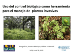 Presentación sobre Control Biológico de Plantas Invasivas