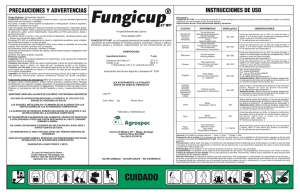 Fungicida-Bactericida C&uacute;prico Polvo Mojable (WP) FUNGICUP 87
