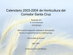 Calendario 2003-2004 de Horticultura del