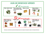 guía de desechos verdes