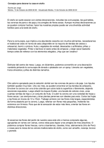 Consejos para decorar tu casa en oto&ntilde;o