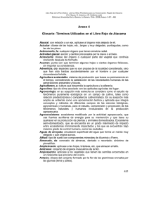 Anexo 4 Glosario: Términos Utilizados en el Libro Rojo de Atacama