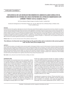 InfluencIa de los hongos mIcorrízIcos arbusculares (hma) en el