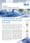 Sistema ULTRA-TURRAX® Tube Drive El sistema de dispersión
