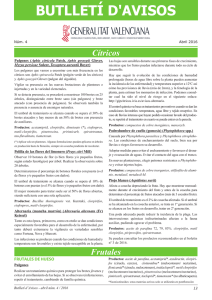 Bolet&iacute;n n&ordm; 4 abril 2016 - Conselleria de Agricultura, Medio Ambiente