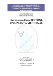 Stevia rebaudiana BERTONI, UNA PLANTA MEDICINAL