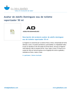 Azahar de Adolfo Dominguez eau de toilette vaporizador 50 ml