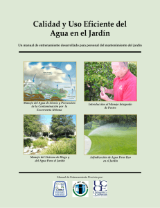 Water Quality and Conservation Pilot Manual IRWD Spanish FINAL