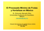 El Procesado Mínimo de Frutas y Hortalizas en Mexico