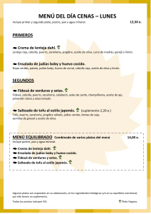 menú del día