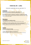 menú del día – lunes
