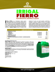 irrigal fierro - Quimica Sagal