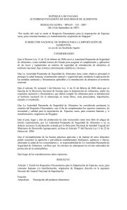 REPÚBLICA DE PANAMÁ