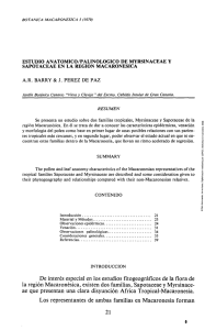 Estudio anatómico/palinológico de myrsinaceae y sapotaceae en la