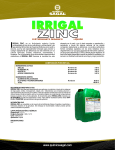 irrigal zinc - Quimica Sagal