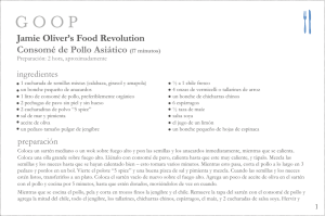 Jamie Oliver`s Food Revolution Consomé de Pollo Asiático