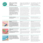 10-Pc. Gum Paste Tool Set Instruction Sheet Juego de