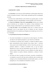 Unidad 6 Teorías Éticas