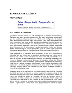 Peter Singer (ed.), Compendio de Ética