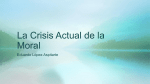 La Crisis Actual de la Moral