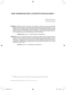 pdf Dos versiones del constitucionalismo / Manuel Atienza Leer obra