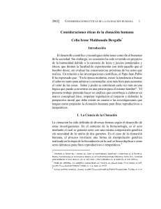 Consideraciones éticas de la clonación humana