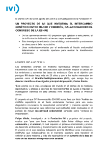 un proyecto de ivi que investiga el intercambio gen&eacute;tico
