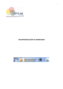 criopreservación de embriones