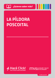 La píLdora poscoitaL