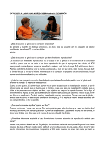 ENTREVISTA A LA Mª PILAR NÚÑEZ CUBERO sobre LA