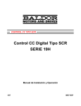 Control CC Digital Tipo SCR SERIE 19H