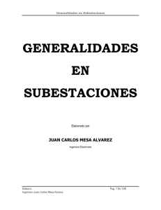 generalidades en subestaciones